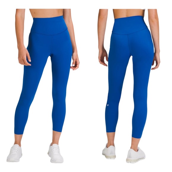 lululemon athletica Pants - Lululemon Base Pace High Rise Running Tight 25” Size 20 Athletic Solid Blue NWT